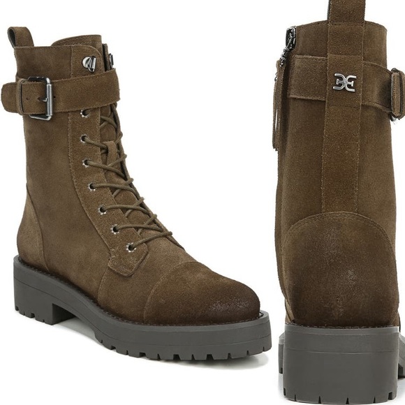 New Sam Edelman Junip Suede Moto Combat 